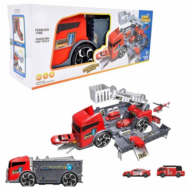 Fitto - Convertible Fire Fighting Truck - Red