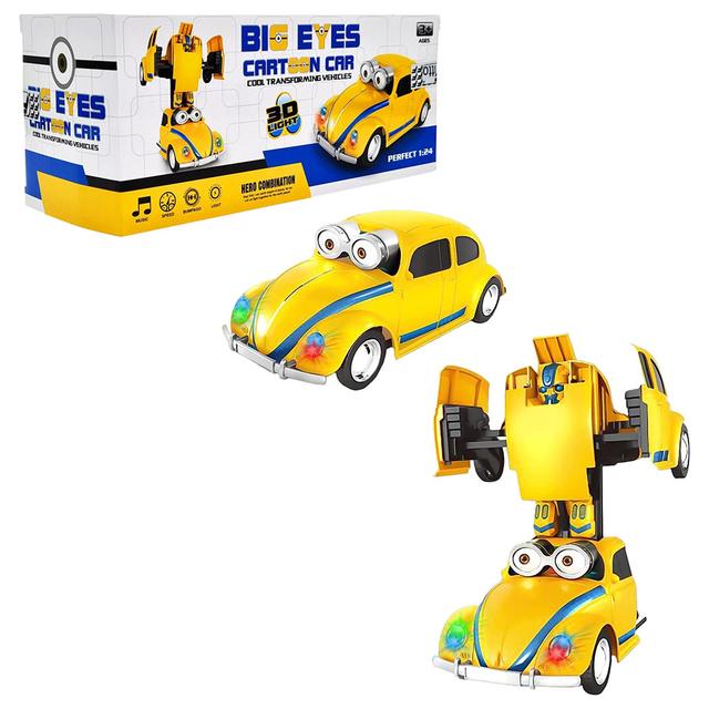 Fitto - VW Beetle Robot Transformer Toy - Yellow