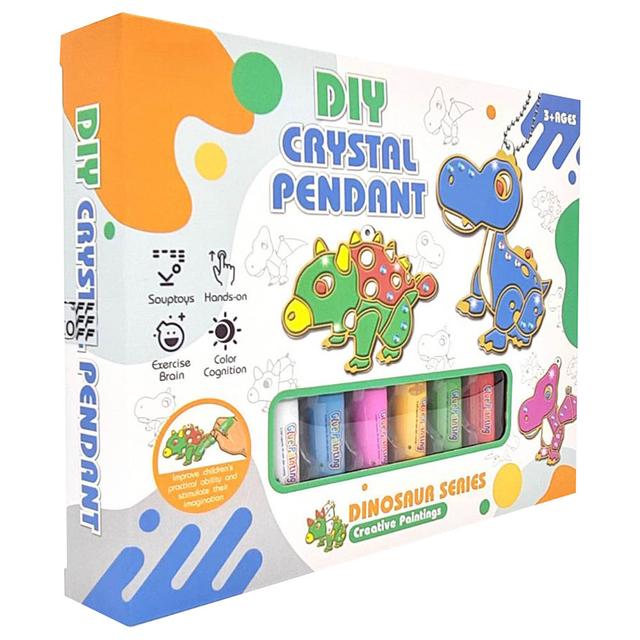 Fitto - Window Art Paint Kit - 6pcs - Dinosaur