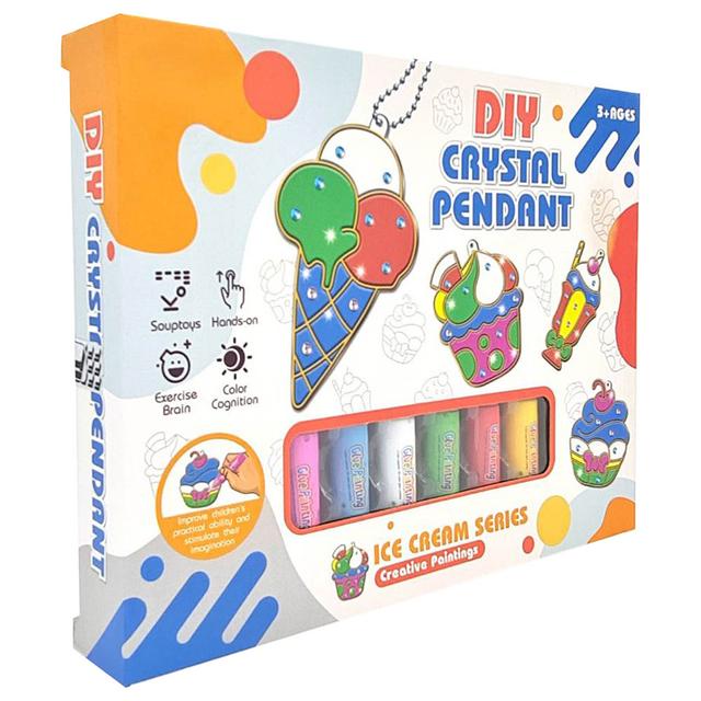 Fitto - Window Art Paint Kit - 6pcs - Ice Cream