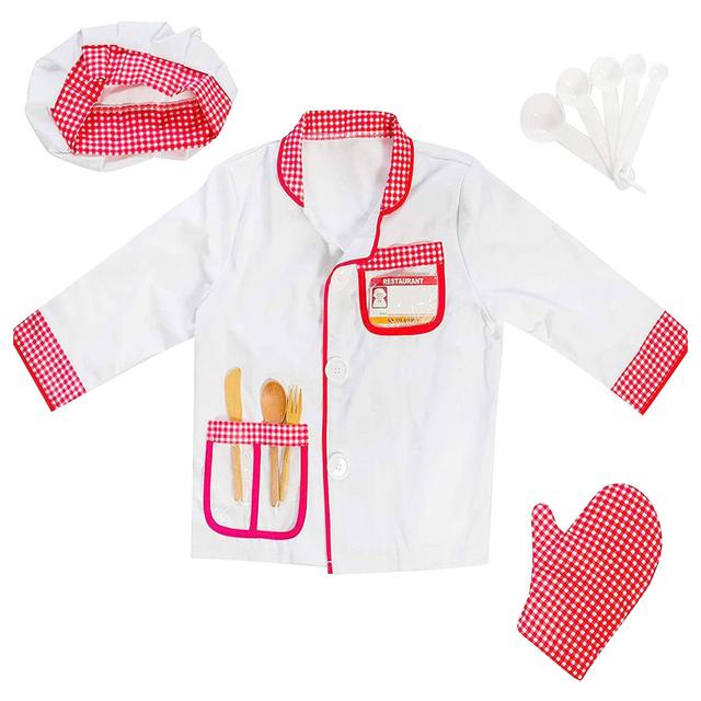 Fitto - Chef Costume Dress Up Set - Large - White