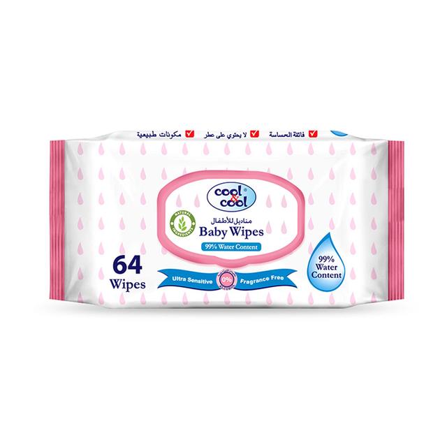 Cool & Cool - Baby Wipes - 64's