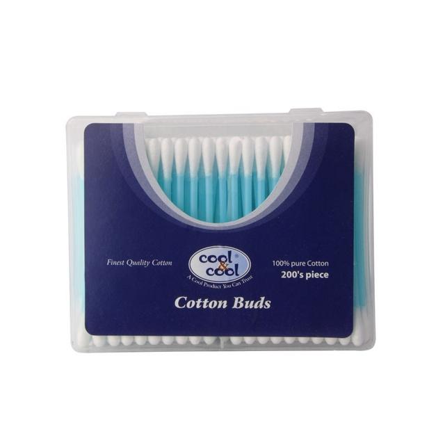 Cool & Cool Cotton Buds Asstd Colours 200's Box