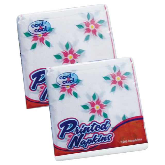 Cool & Cool - Luxury Paper Napkins Printed 100's 1 Ply