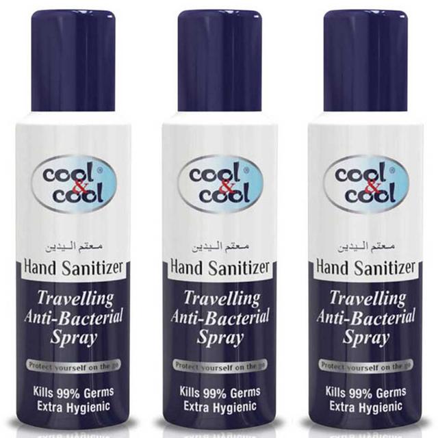 Cool & Cool Hand Sanitizer Travelling Spray 200ml Pack of 3