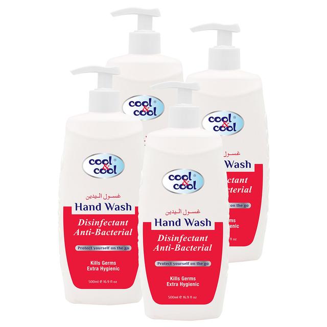 Cool & Cool - Disinfectant Hand Wash 500ml Pack of 4 