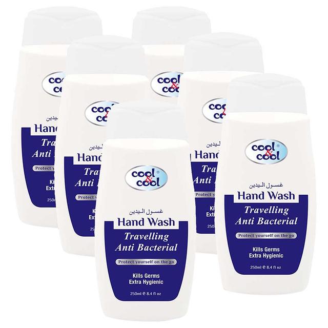 Cool & Cool - Anti-Bacterial Hand Wash Travelling 250ml x6