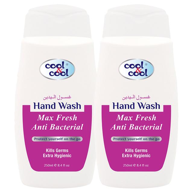 Cool & Cool - Anti-Bacterial Hand Wash Max fresh 250ml x2