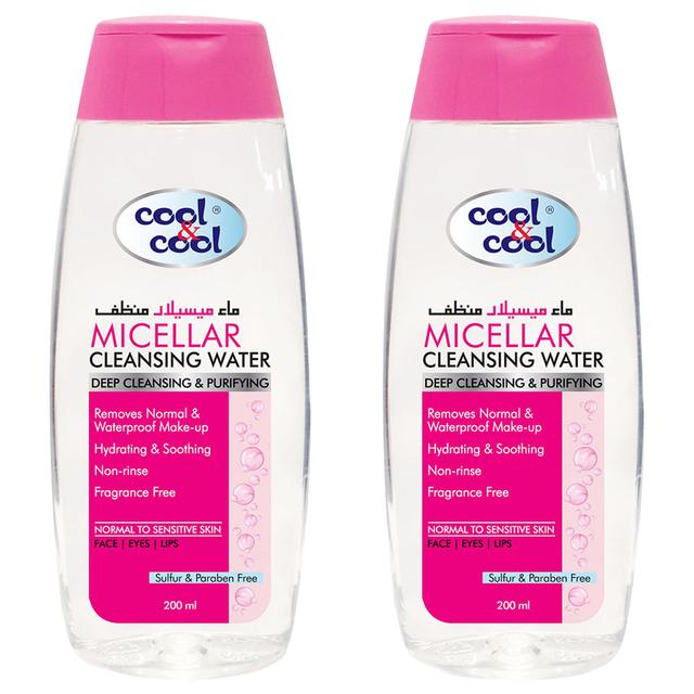 Cool & Cool - Micellar Cleansing Water 200ml Pack of 2