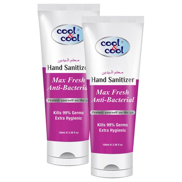 Cool & Cool - Max Fresh Hand Sanitizer Tube 100ml Pack of 2