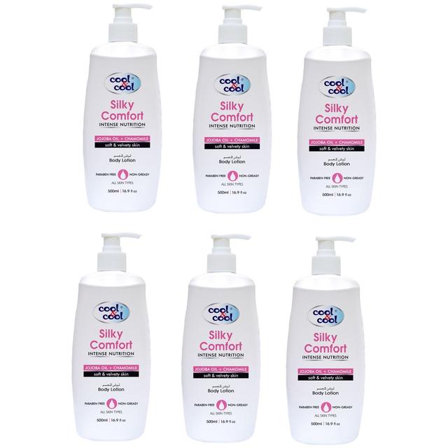 Cool & Cool - Body Lotion Silky Comfort 500ml Pack of 6