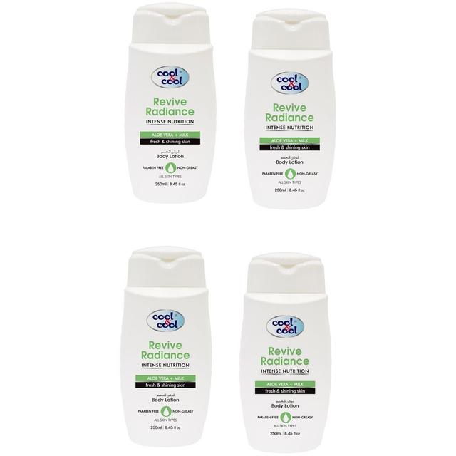 Cool & Cool - Body Lotion Revive Radiance 250ml Pack of 4