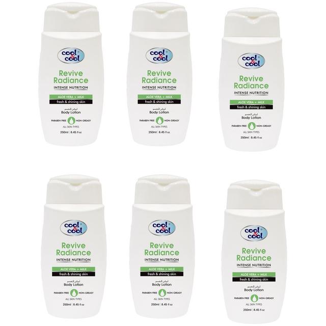 Cool & Cool - Body Lotion Revive Radiance 250ml Pack of 6