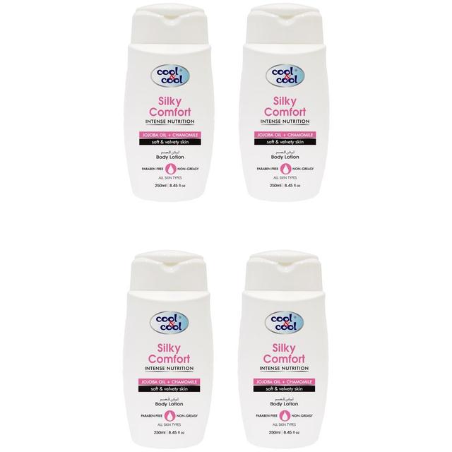 Cool & Cool - Body Lotion Silky Comfort 250ml Pack of 4