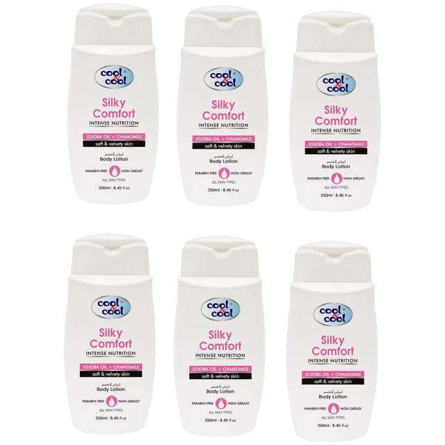 Cool & Cool - Body Lotion Silky Comfort 250ml Pack of 6