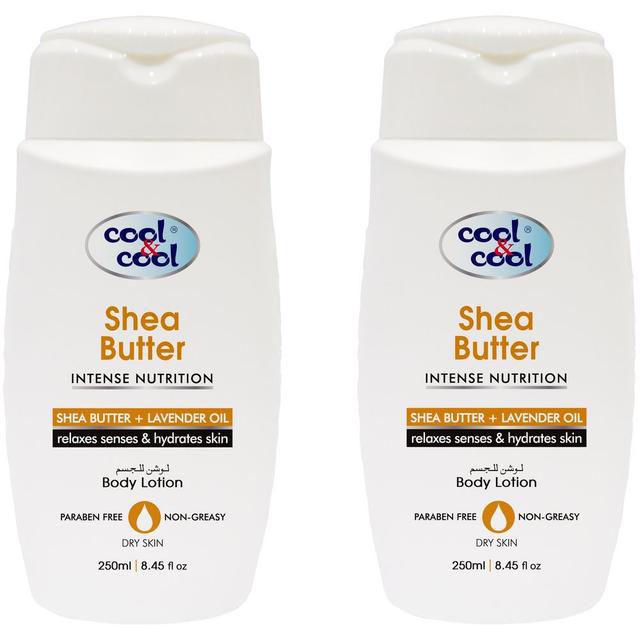 Cool & Cool - Body Lotion Shea Butter 250ml Pack of 2