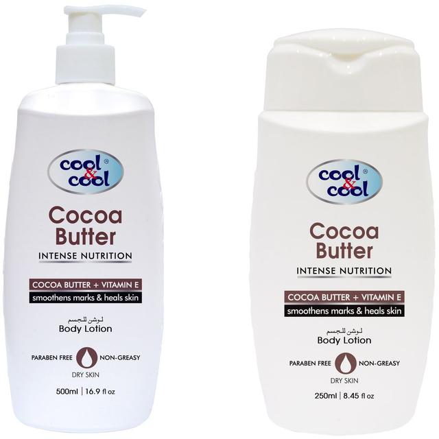 Cool & Cool - Body Lotion Cocoa Butter 500ml + 250ml