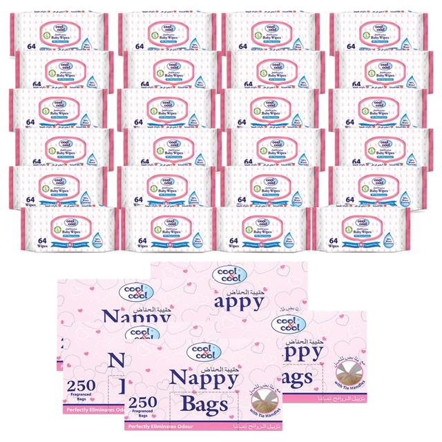 Cool & Cool - Baby Wipes + Nappy Bags