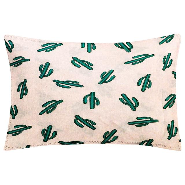 The Baby Atelier - Organic Baby Pillow Cover w/ Fillers 38 x 30cm - Pink Cactus