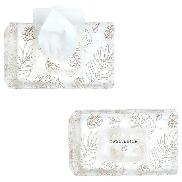 TWELVElittle - Reusable Wet Wipes Frosted Pouch - Leaf Print