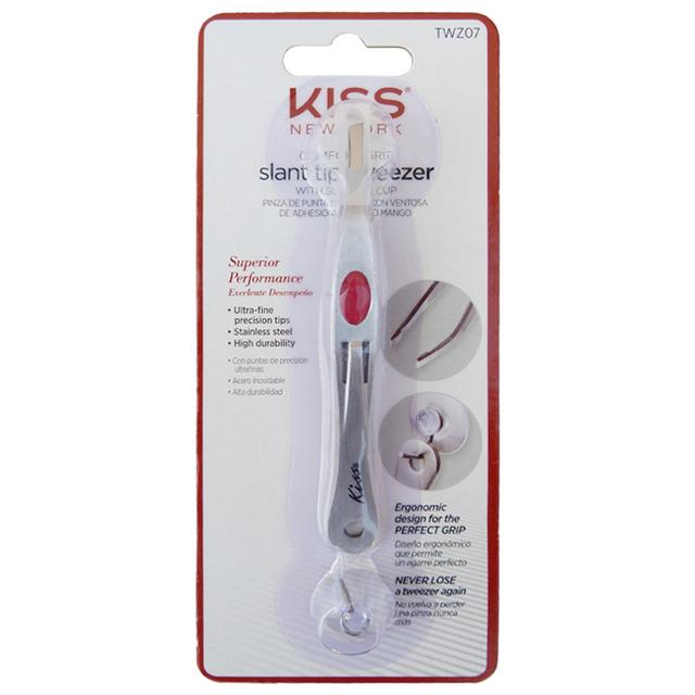 Kiss - Slant Tip Tweezer With Suction Cap