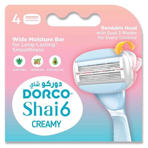 Dorco - Shai 6 Creamy Women Catridges Pack Of 4