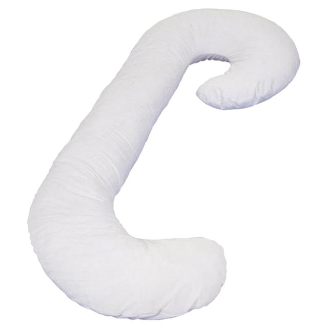 Cotton Home - J Shaped Pillow - White