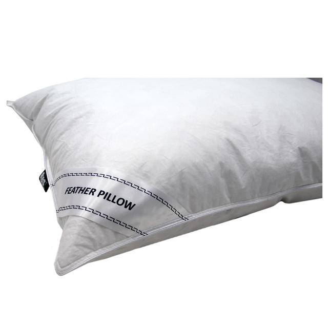 Cotton Home - Feather Pillow 100% Cotton 900gsm - White