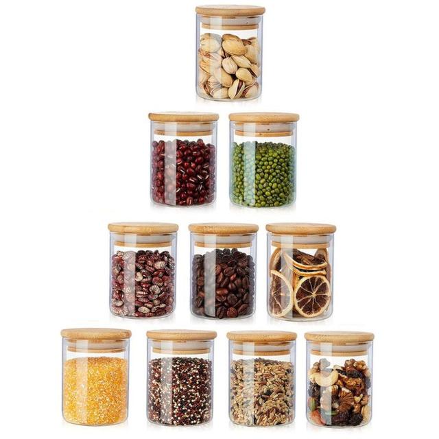 1Chase - Borosilicate Glass Spice Jar 180ml - Pack of 10