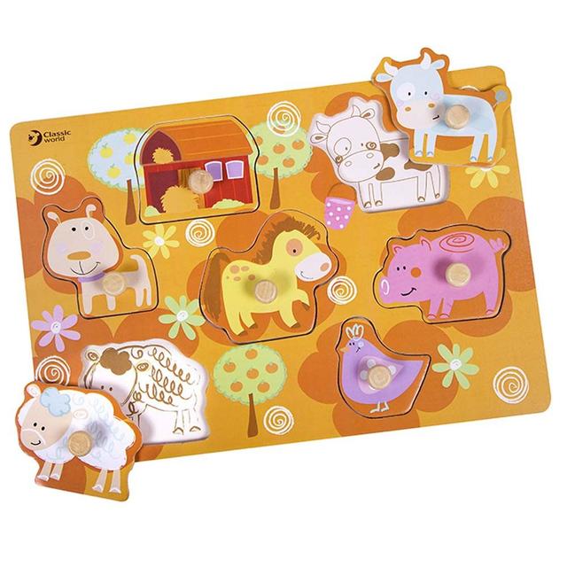 Classic World - Farm Puzzle - 8 Pcs