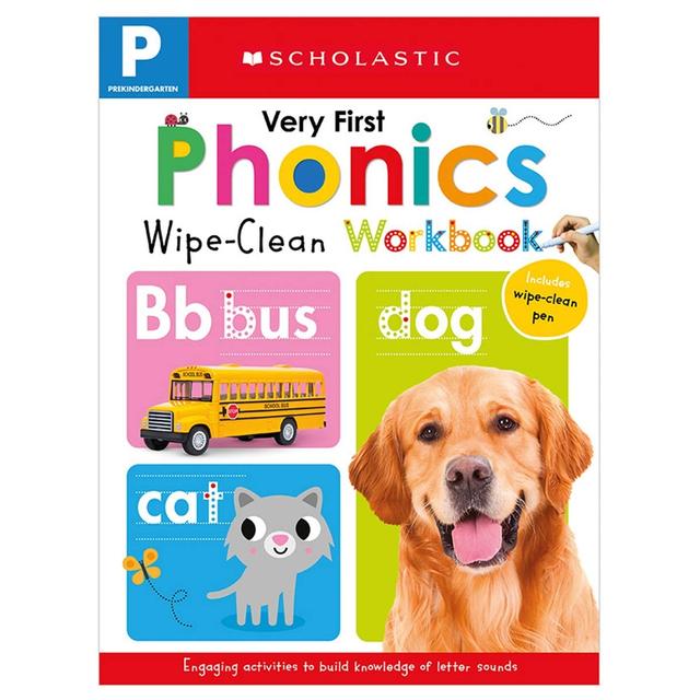 Wipe-Clean Workbook: Pre-K Very First Phonics