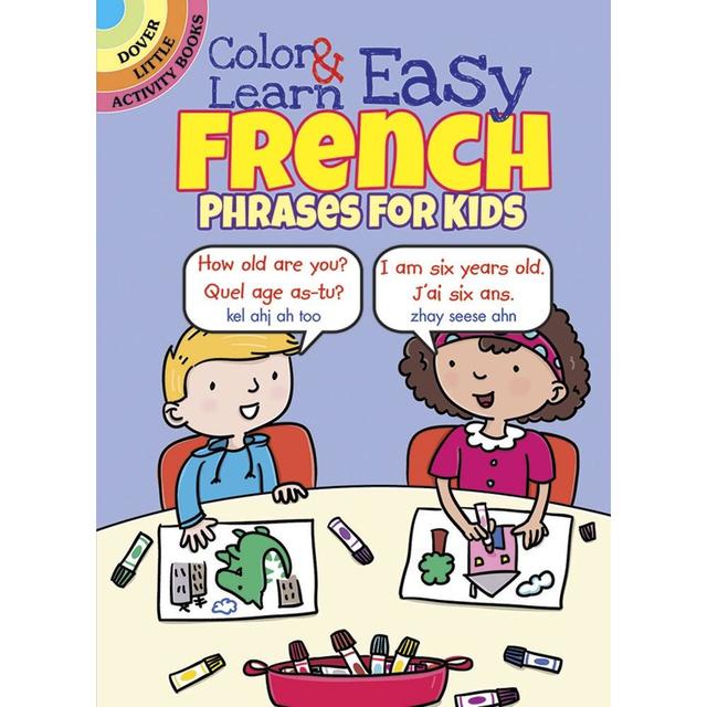 Color & Learn Easy French Phrases For Kids