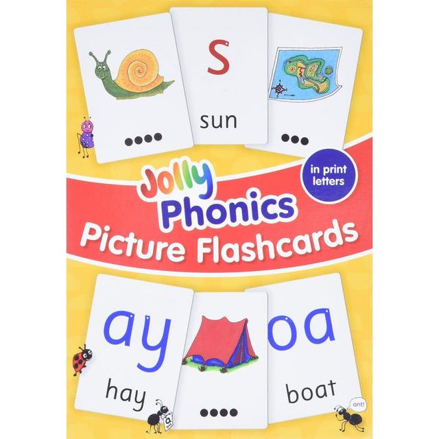 Jolly Phonics Picture Flash Cards: In Print Letters