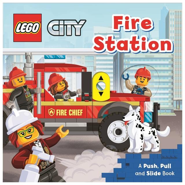 Lego Fire Station: A Push, Pull And Slide