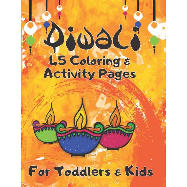 Diwali 45 Coloring & Activity Pages For Toddlers & Kids