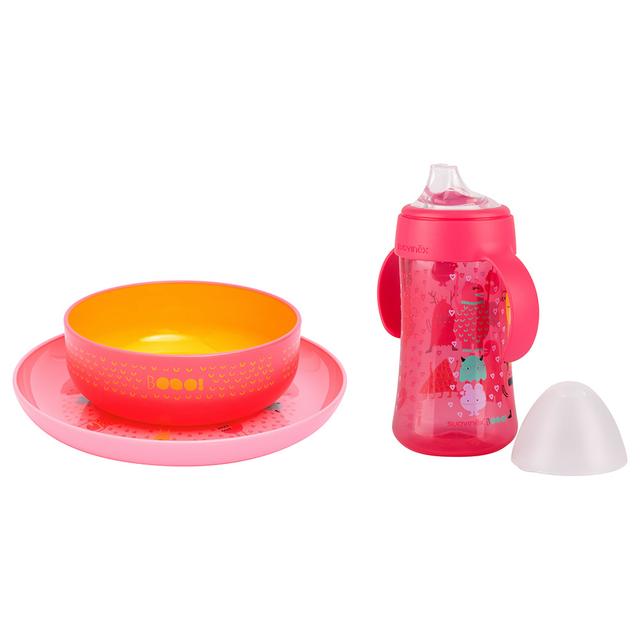 Suavinex - Feeding Starter Kit For Girl 4-30M - Pink