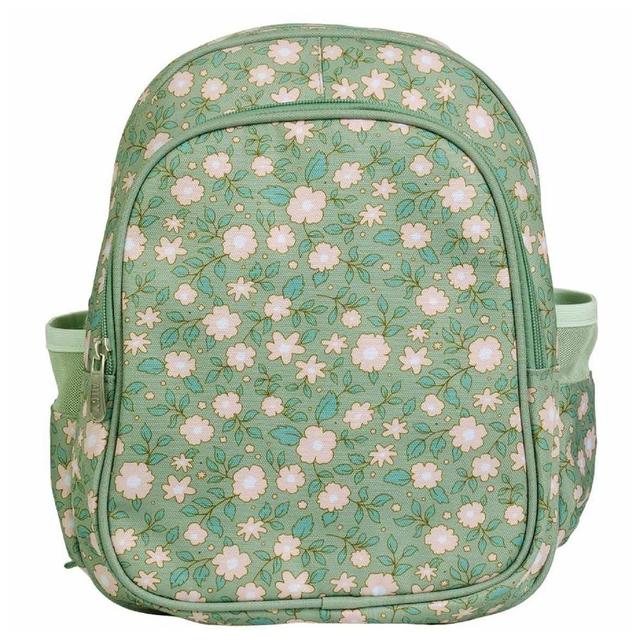 A little Lovely Company - Blossoms Insulated Backpack 12.6" - Sage