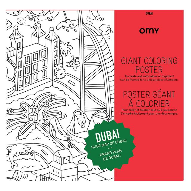 OMY - Dubai Giant Coloring Poster