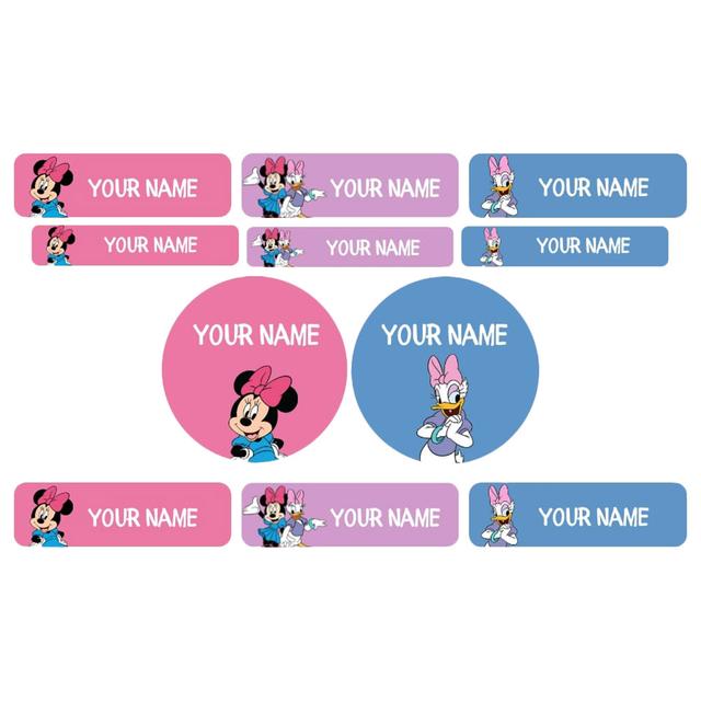 Impressions - Personalised Waterproof And Iron On Labels - Minnie - 98 Pcs 