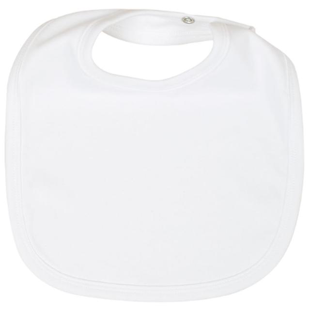 Impressions - Premium 100% Cotton Bib - White