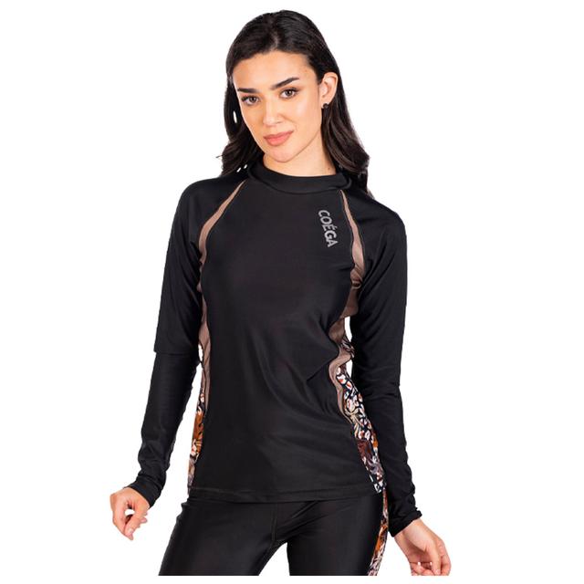 Coega Sunwear - Ladies Long Sleeves Rashguard - Black