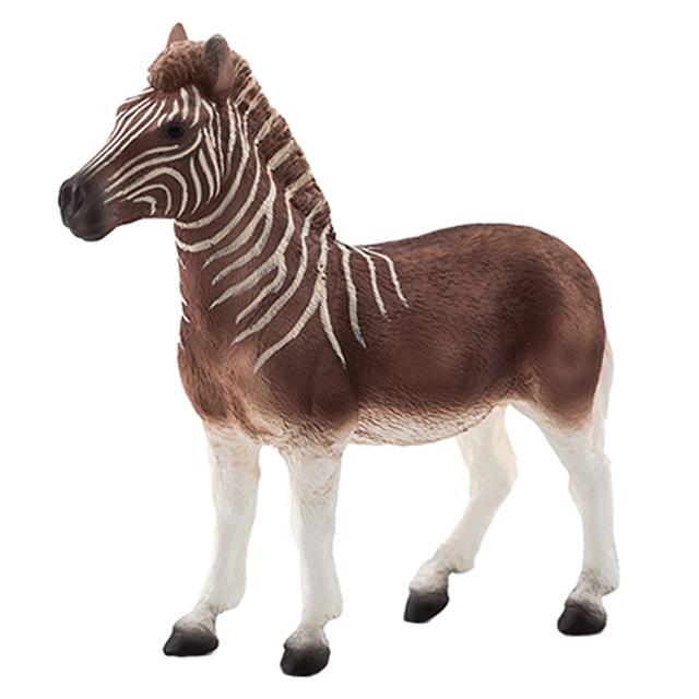 Animal Planet - Mojo Quagga Toy Figure - Brown & White