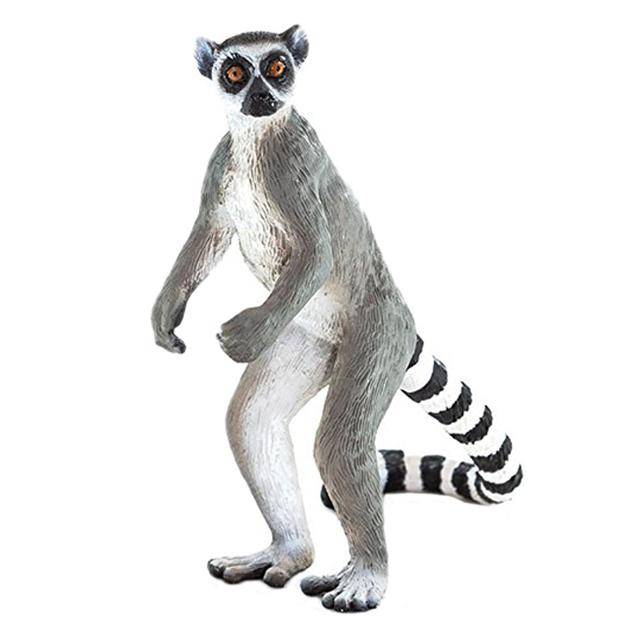 Animal Planet - Mojo Ringtail Lemur Toy Figure - Grey