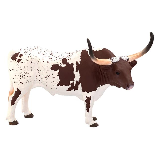 Animal Planet - Mojo Texas Longhorn Bull - Brown & White