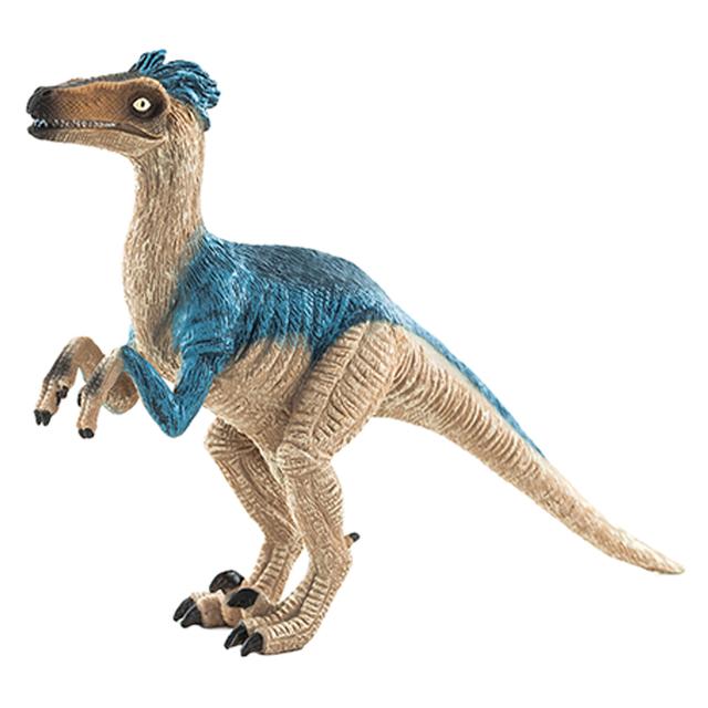 Animal Planet - Mojo Velociraptor Toy Figure - Brown & Blue