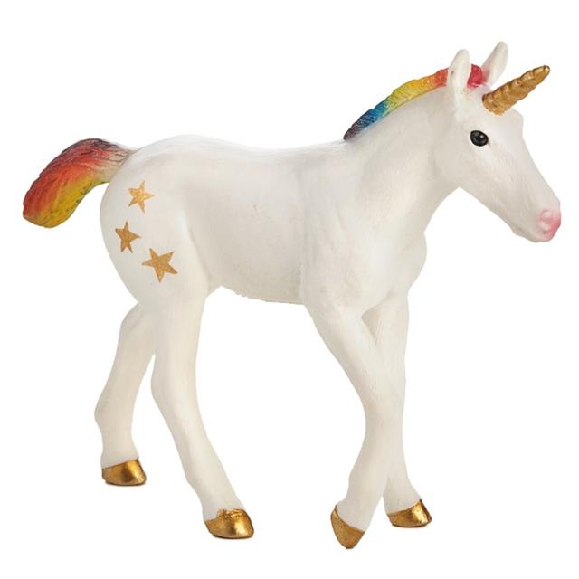 Animal Planet - Mojo Rainbow Unicorn Baby Toy Figure - White