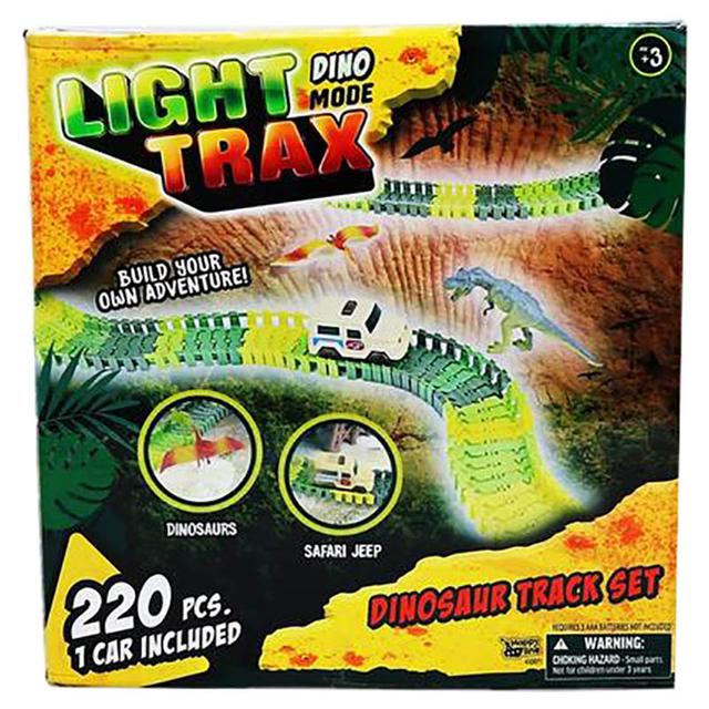 Happy Line - 220pcs Track With 2 Dinosaur & 1 Car