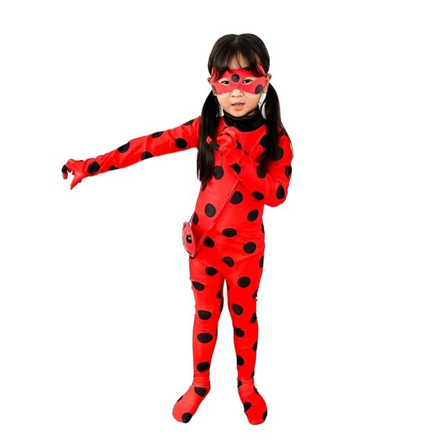 D' Daniela - Girls Ladybug Costume - Red