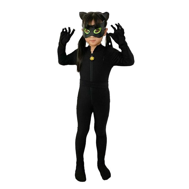 D' Daniela - Girls Catnoir Costume - Black