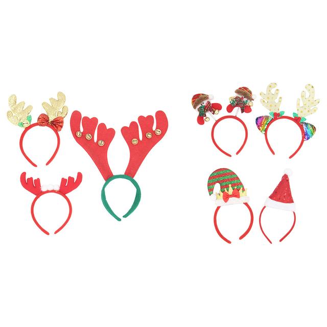 D' Daniela - 7pc-Set Christmas Party Headbands